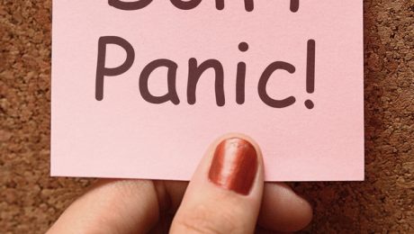 Don't Panic Note Means No Panicking Or Relaxing